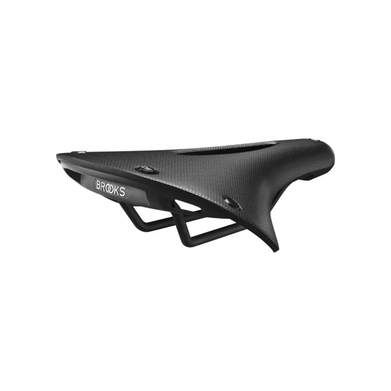 C19 Cambium Carved All-Weather Steel Rail 184mm Saddle in Black-1