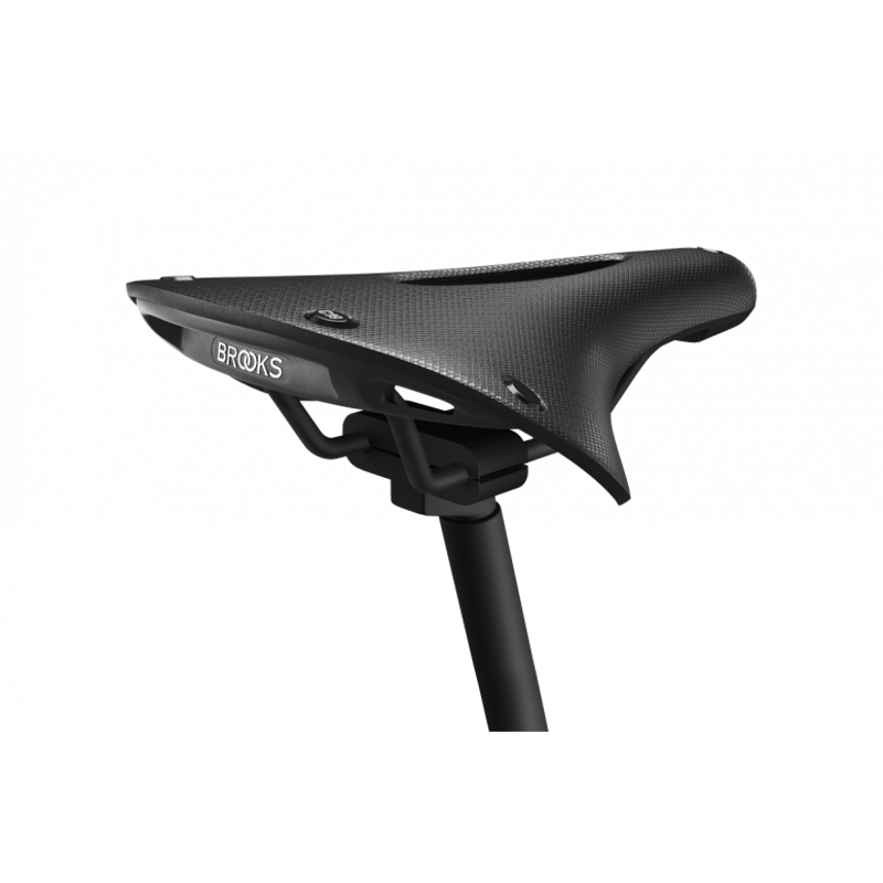 C19 Cambium Carved All-Weather Steel Rail 184mm Saddle in Black-2
