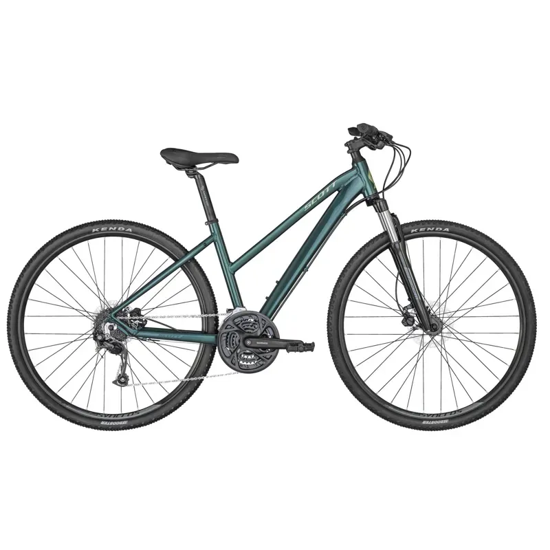 Scott Bike Sub Cross 40 Womens Hybrid Bike 2025 in Green-1
