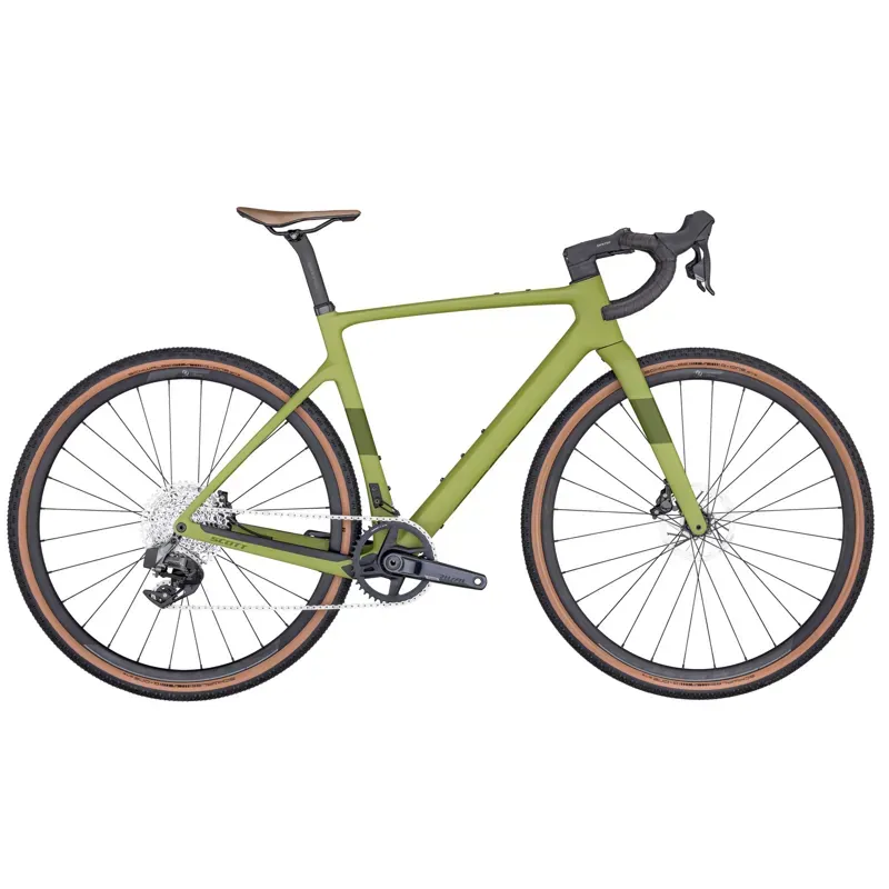 Scott Addict Gravel 30 Gravel Road Bike 2024 in Ever Green-1