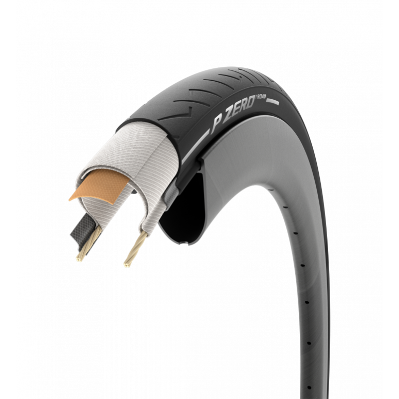 Pirelli P Zero Road 700c EVOCompound Clincher Tyre in Black-3