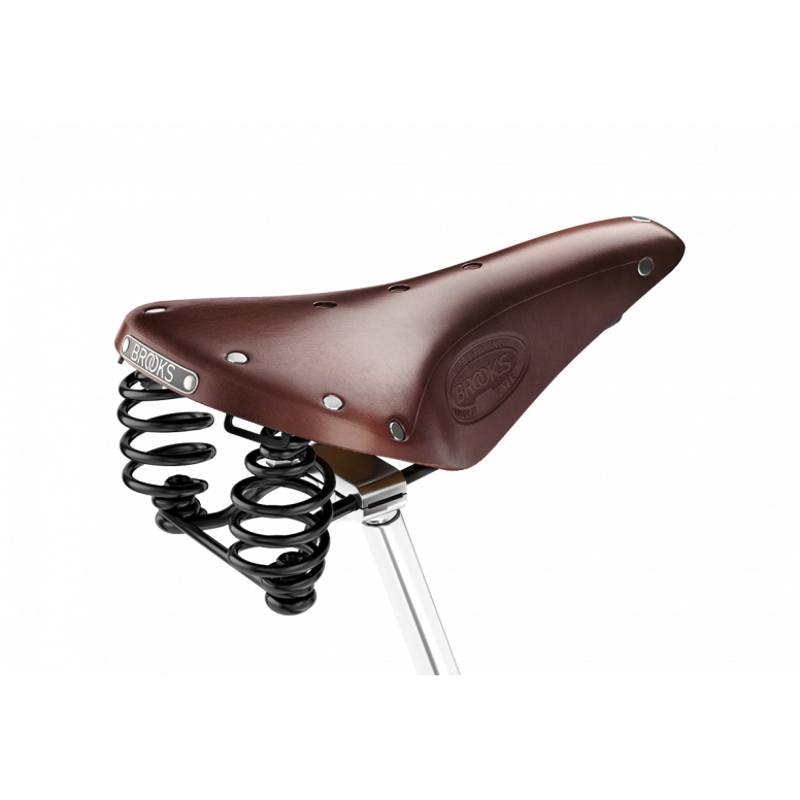 Brooks Flyer Steel Rail 175mm Saddle in Brown-1