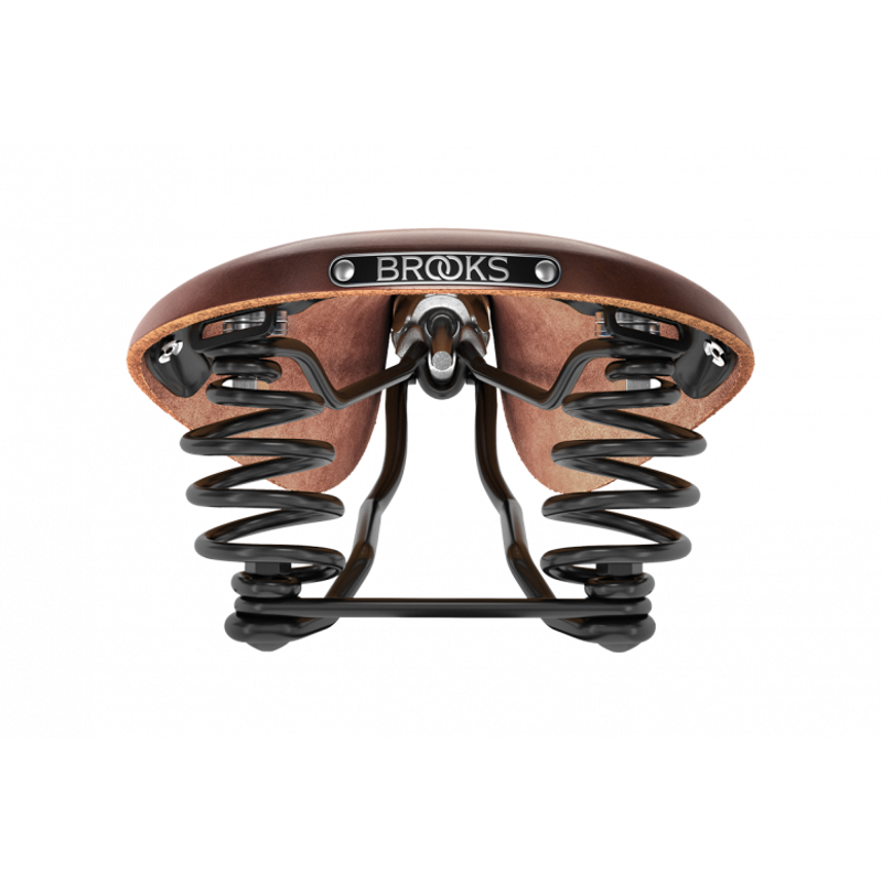 Brooks Flyer Steel Rail 175mm Saddle in Brown-4