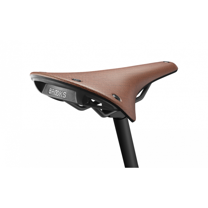 Brooks C17 Cambium All-Weather Steel 162mm Saddle in Orange-1