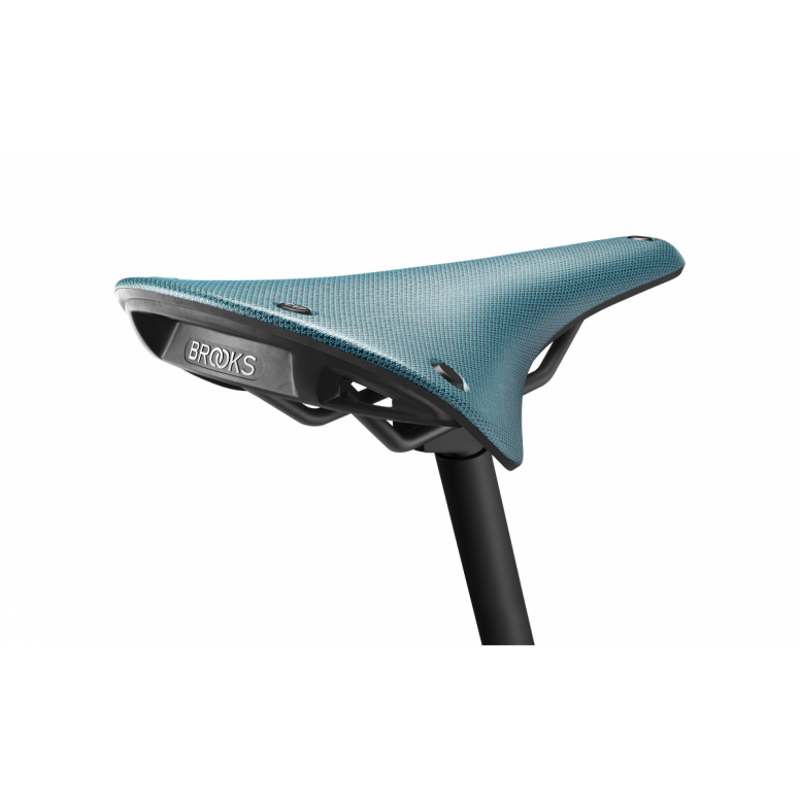 Brooks C17 Cambium All-Weather Steel 162mm Saddle in Octane Blue-1