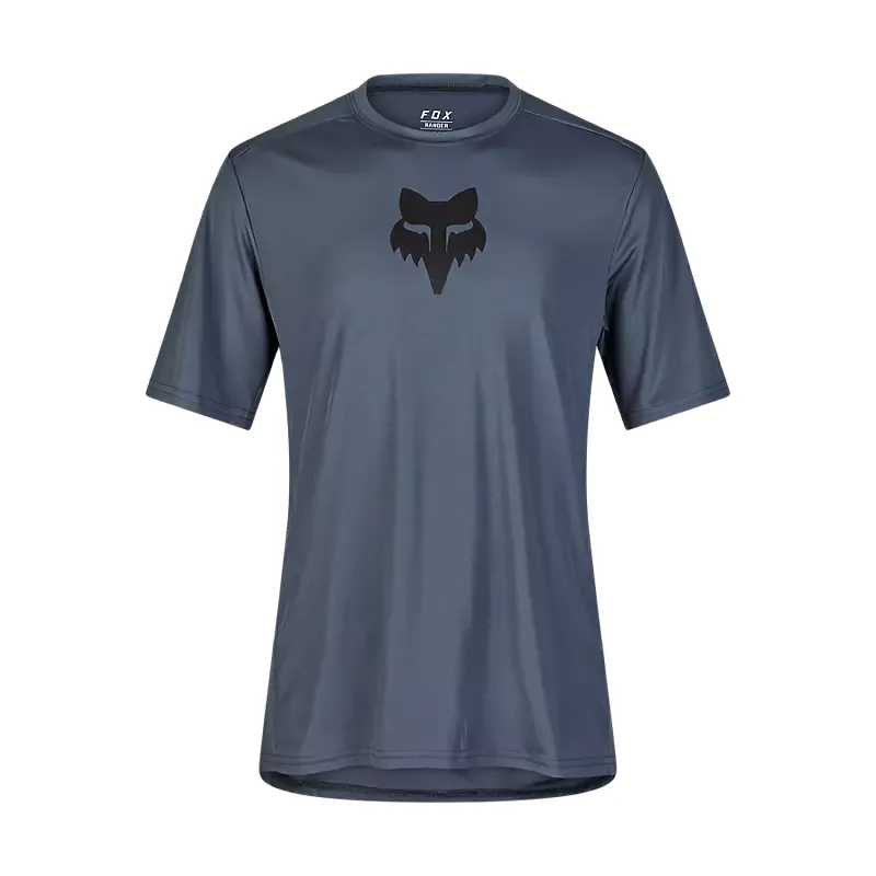 Fox Racing Ranger Lab Head Short Sleeve Jersey in Graphite Grey