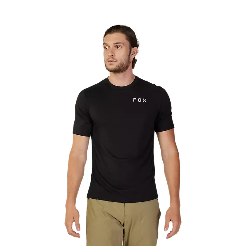 Fox Racing Ranger Alyn Drirelease Short Sleeve Jersey in Black-1