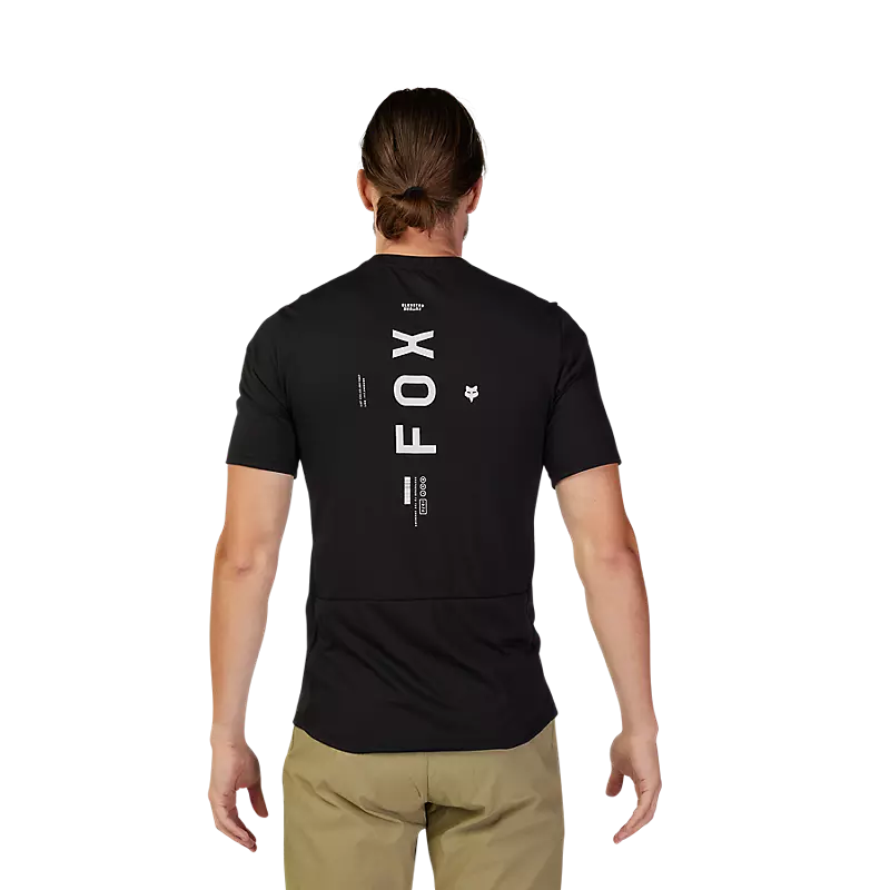 Fox Racing Ranger Alyn Drirelease Short Sleeve Jersey in Black-2