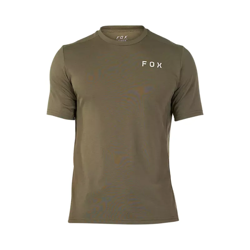 Fox Racing Ranger Alyn Drirelease Short Sleeve Jersey in Olive Green