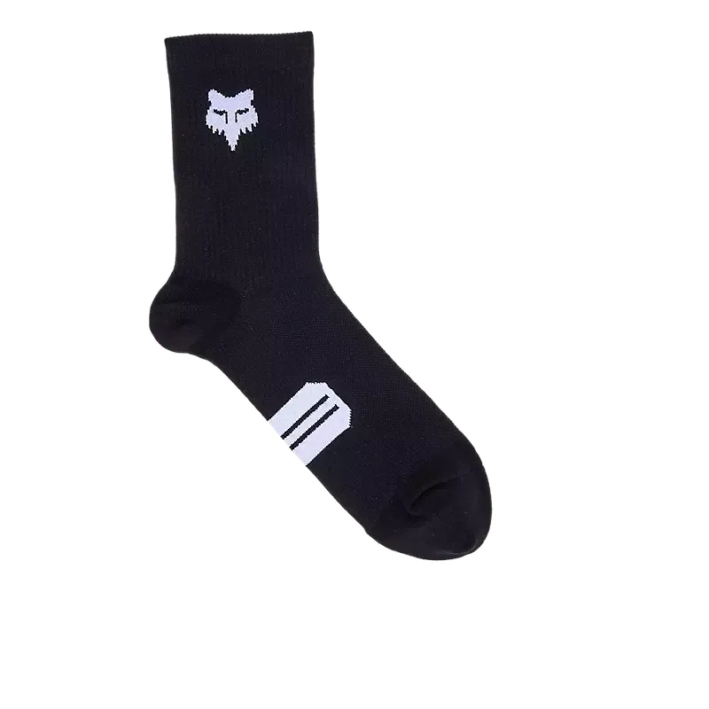 Fox Racing 6in Ranger Black Socks Prepack in Black