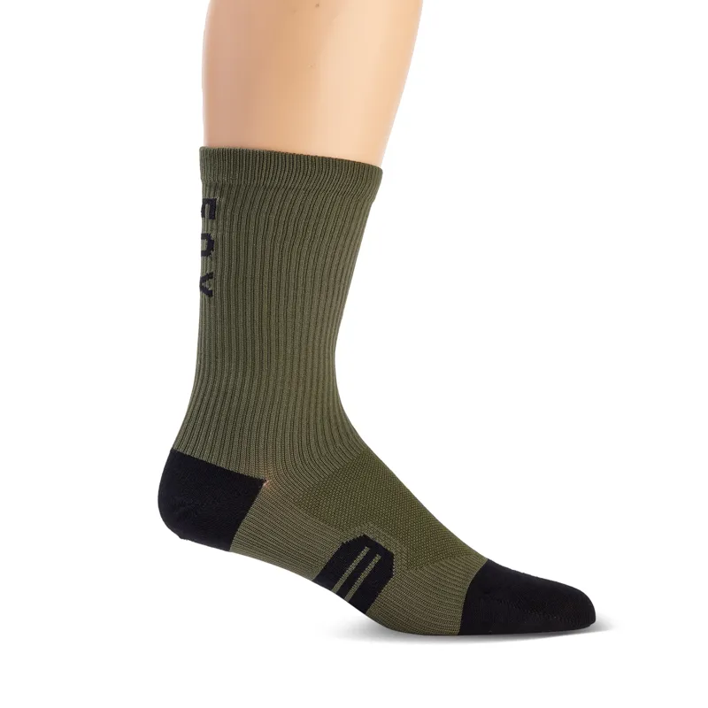 Fox Racing 8 Ranger Sock in Olive Green
