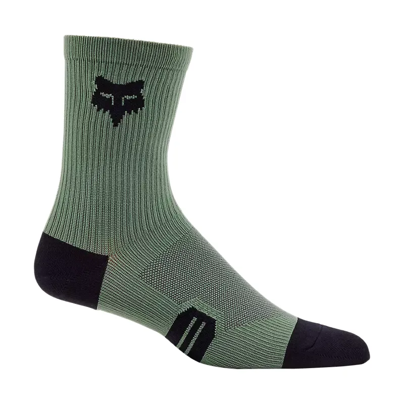 Fox Racing 6in Ranger Socks in Hunter Green