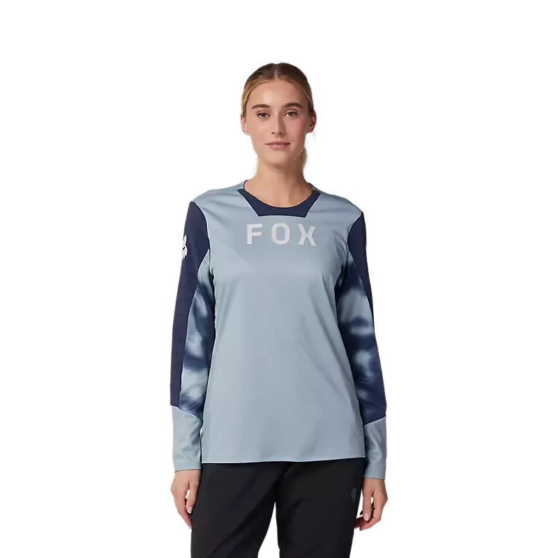 Fox Racing Women's Defend Taunt Long Sleeve Jersey in Gunmetal Grey-2
