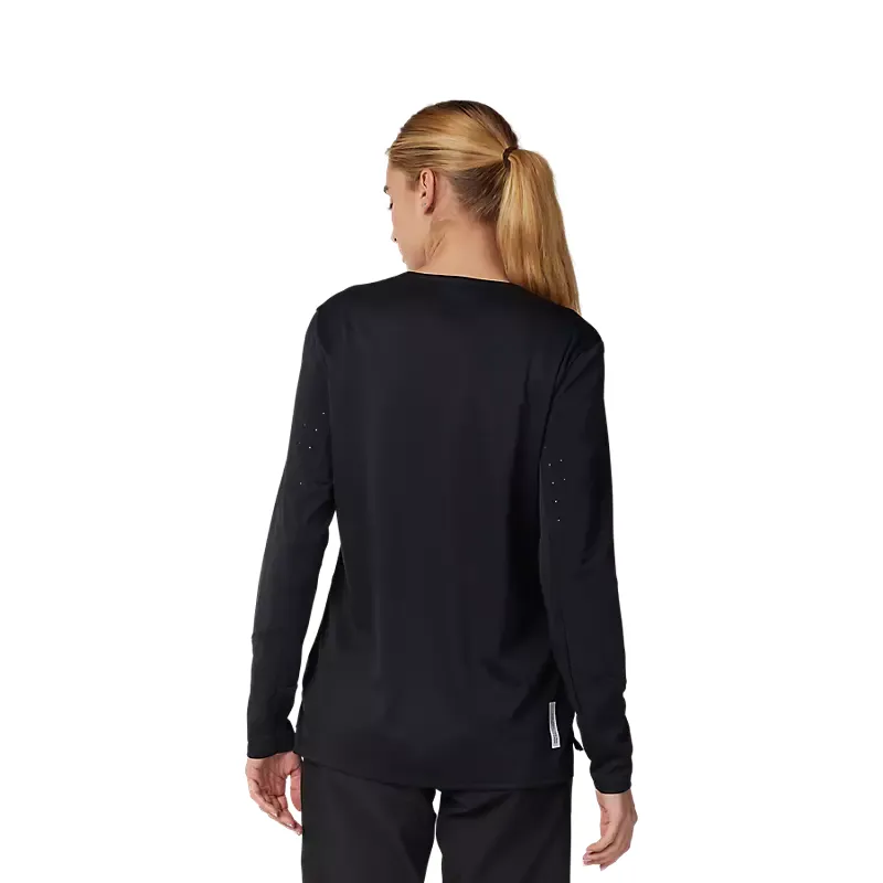 Fox Racing Women's Defend Long Sleeve Jersey in Black-3