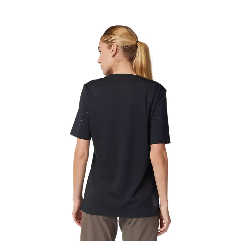 Fox Racing Women's Defend Short Sleeve Jersey in Black-3