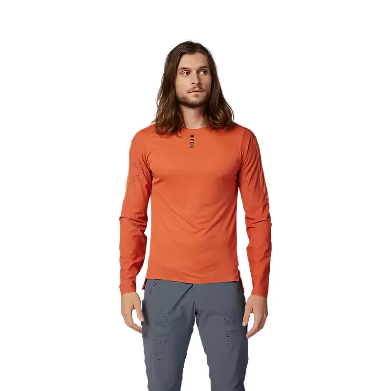 Fox Racing Flexair Pro Long Sleeve Jersey in Atomic Orange-2