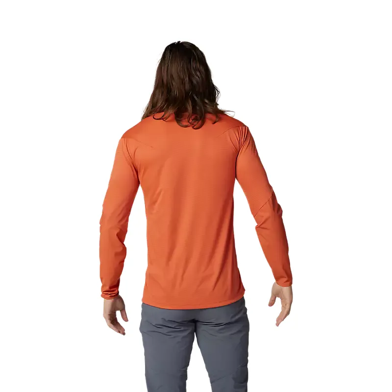 Fox Racing Flexair Pro Long Sleeve Jersey in Atomic Orange-3
