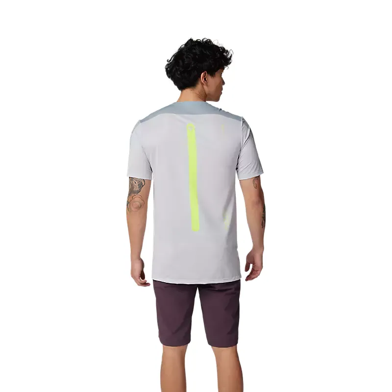 Fox Racing Flexair Aviation Race Short Sleeve Jersey in Gunmetal Grey-3