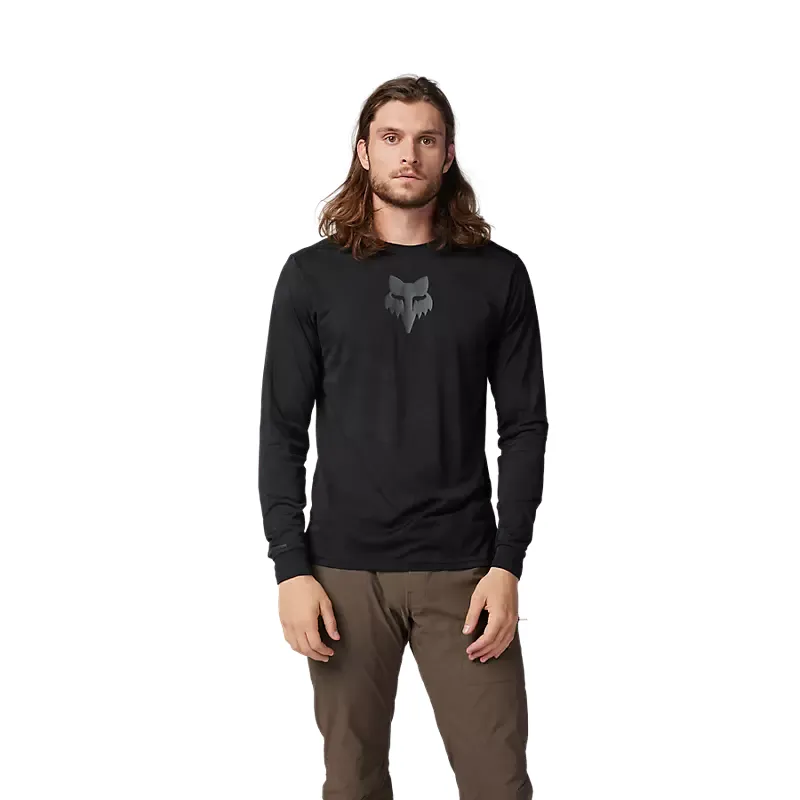 Fox Racing Ranger TruDri Long Sleeve Jersey in Black-2