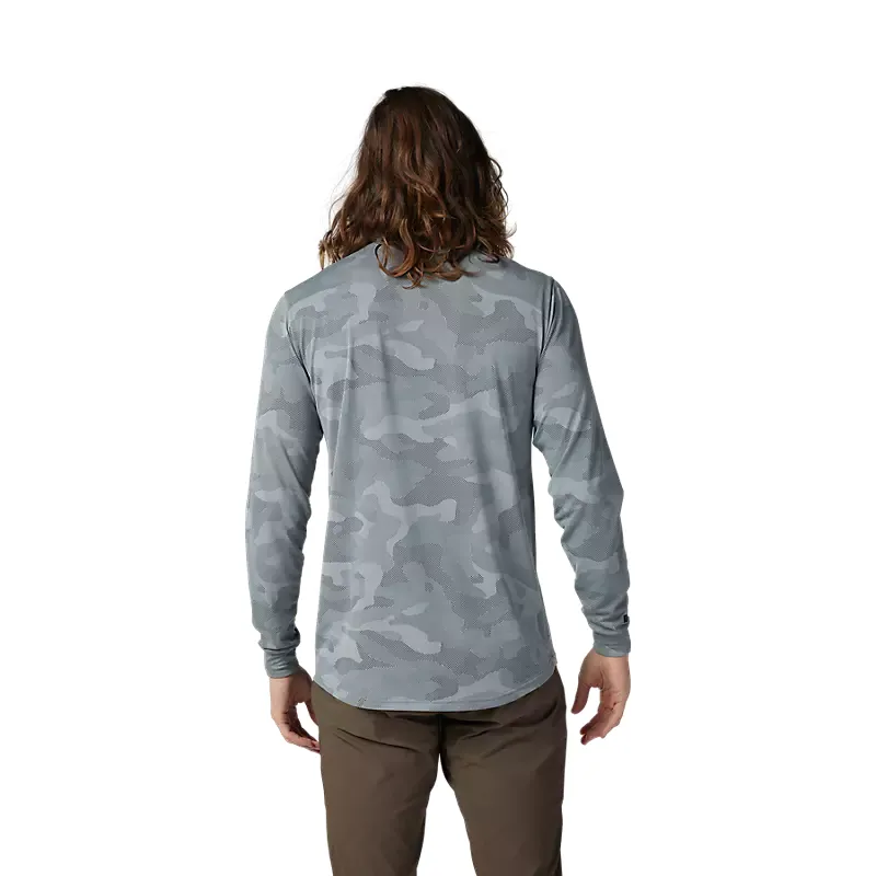 Fox Racing Ranger TruDri Long Sleeve Jersey in Cloud Grey-3
