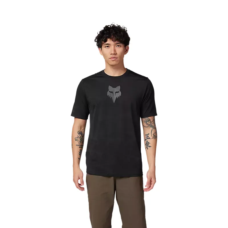 Fox Racing Ranger TruDri Short Sleeve Jersey in Black-2