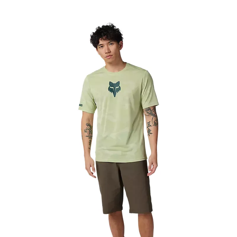 Fox Racing Ranger TruDri Short Sleeve Jersey in Cactus Green-2