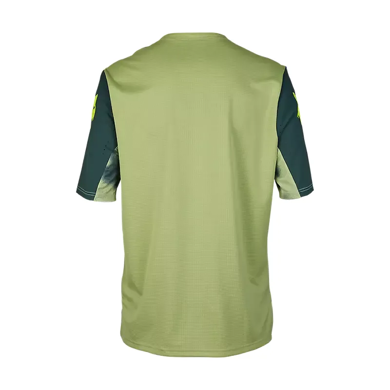 Fox Racing Defend Taunt Short Sleeve Jersey in Pale Green-1