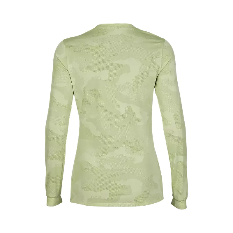 Fox Racing Women's Ranger TruDri Long Sleeve Jersey in Cactus Green-1