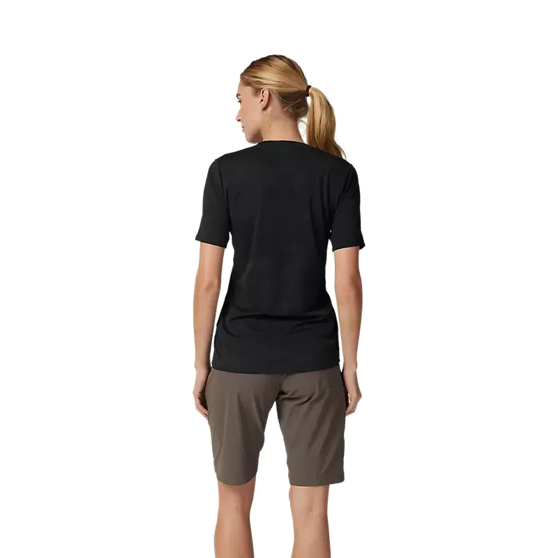 Fox Racing Women's Ranger TruDri Short Sleeve Jersey in Black-3