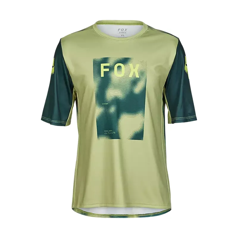 Fox Racing Youth Ranger Taunt Short Sleeve Jersey in Pale Green