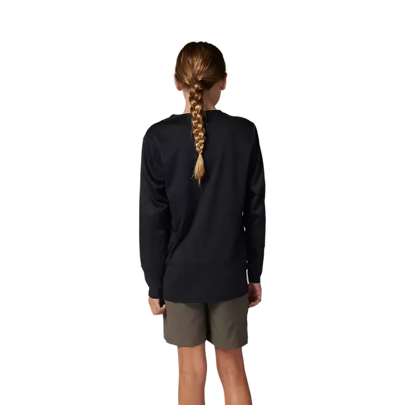 Fox Racing Youth Defend Long Sleeve Jersey in Black-3
