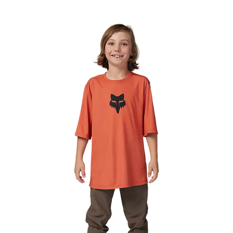 Fox Racing Youth Ranger Short Sleeve Jersey in Atomic Orange-2