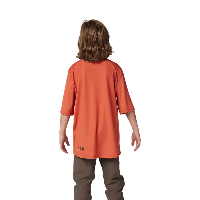 Fox Racing Youth Ranger Short Sleeve Jersey in Atomic Orange-3
