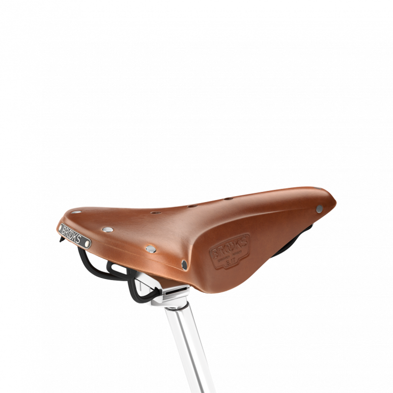 Brooks B17 Narrow Saddle 155mm Steel in Honey-1