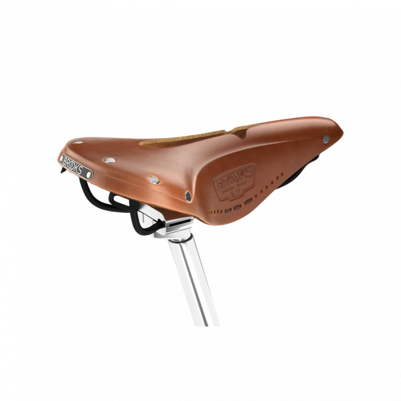 Brooks B17 Narrow Carved 155mm Saddle in Honey-1