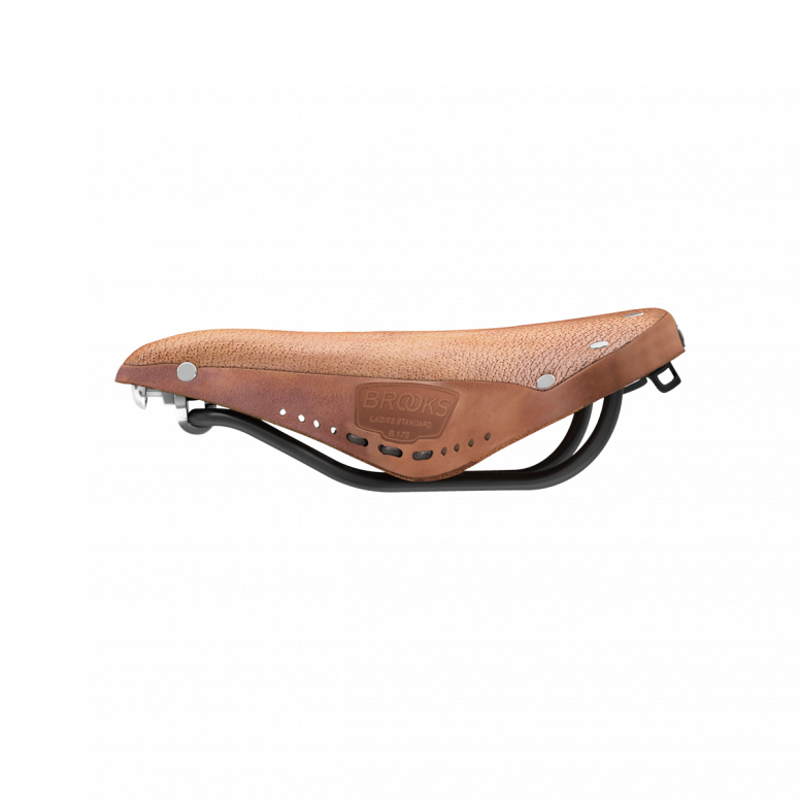 Brooks B17 Softened Short Ladies Saddle in Brown-6