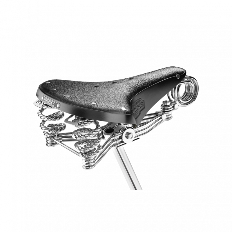 Brooks B33 Chromed Steel Rail 235 mm Saddle in Black-1