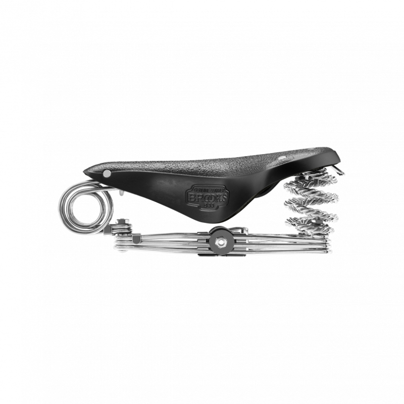 Brooks B33 Chromed Steel Rail 235 mm Saddle in Black-5