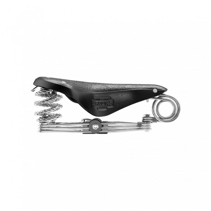 Brooks B33 Chromed Steel Rail 235 mm Saddle in Black-6