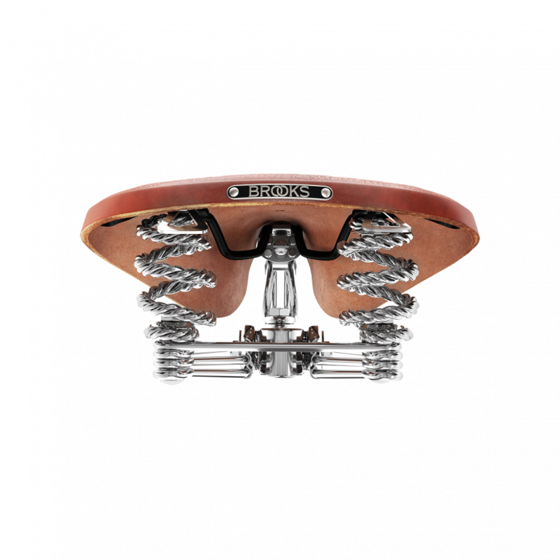 Brooks B33 Chromed Steel Rail 235 mm Saddle in Honey-4