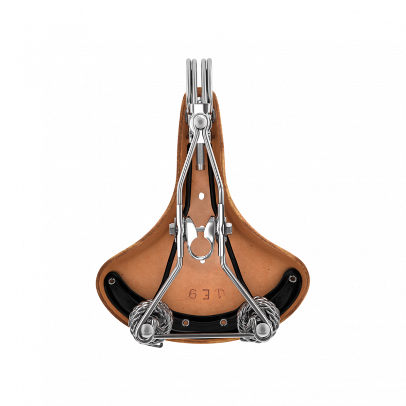 Brooks B33 Chromed Steel Rail 235 mm Saddle in Honey-3
