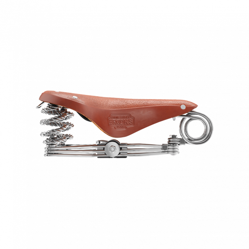 Brooks B33 Chromed Steel Rail 235 mm Saddle in Honey-6