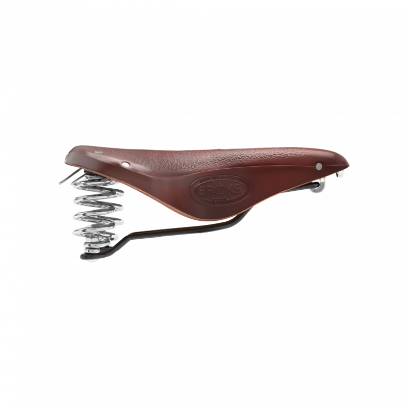 Brooks B67 Chromed Steel 205mm Saddle in Brown-6