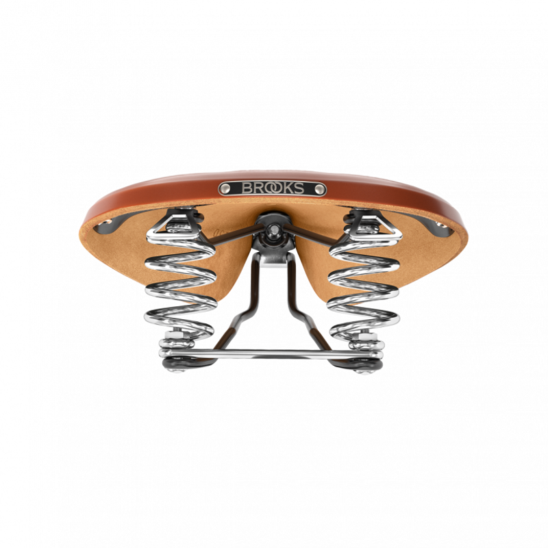 Brooks B67 Chromed Steel 205mm Saddle in Honey-4