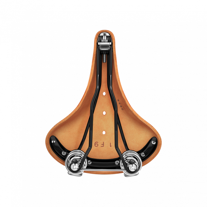 Brooks B67 Chromed Steel 205mm Saddle in Honey-2