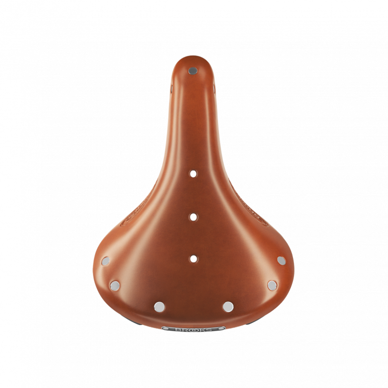 Brooks Flyer Short Steel Rail 176mm Saddle in Honey-6