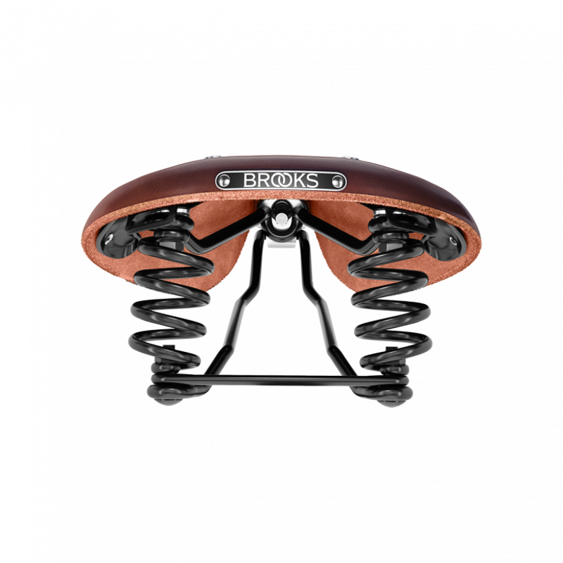 Brooks Flyer Short Steel Rail 176mm Saddle in Brown-2
