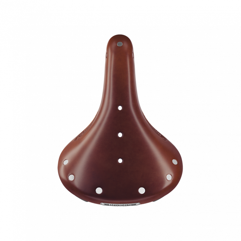 Brooks Flyer Short Steel Rail 176mm Saddle in Brown-6