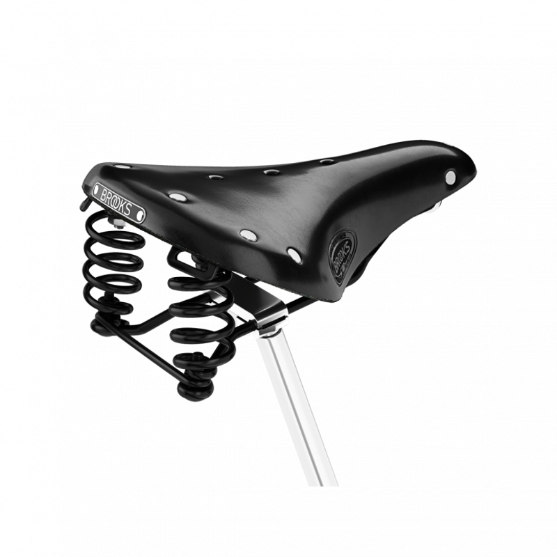 Brooks Flyer Short Steel Rail 176mm Saddle in Black-1