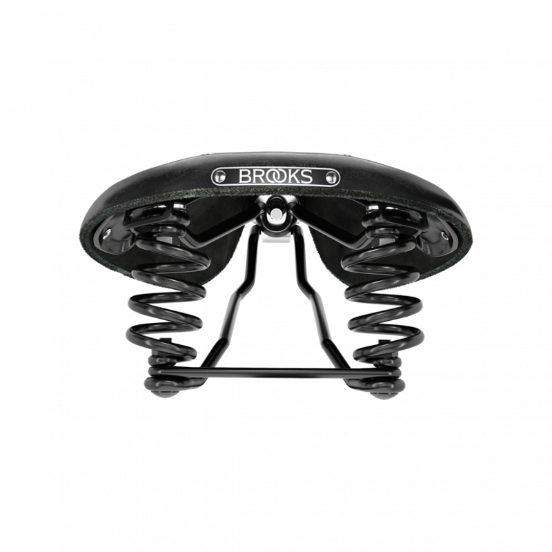 Brooks Flyer Short Steel Rail 176mm Saddle in Black-2